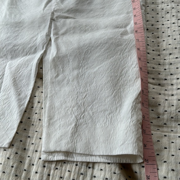 Linen midi skirt with front slit - Picture 6 of 6